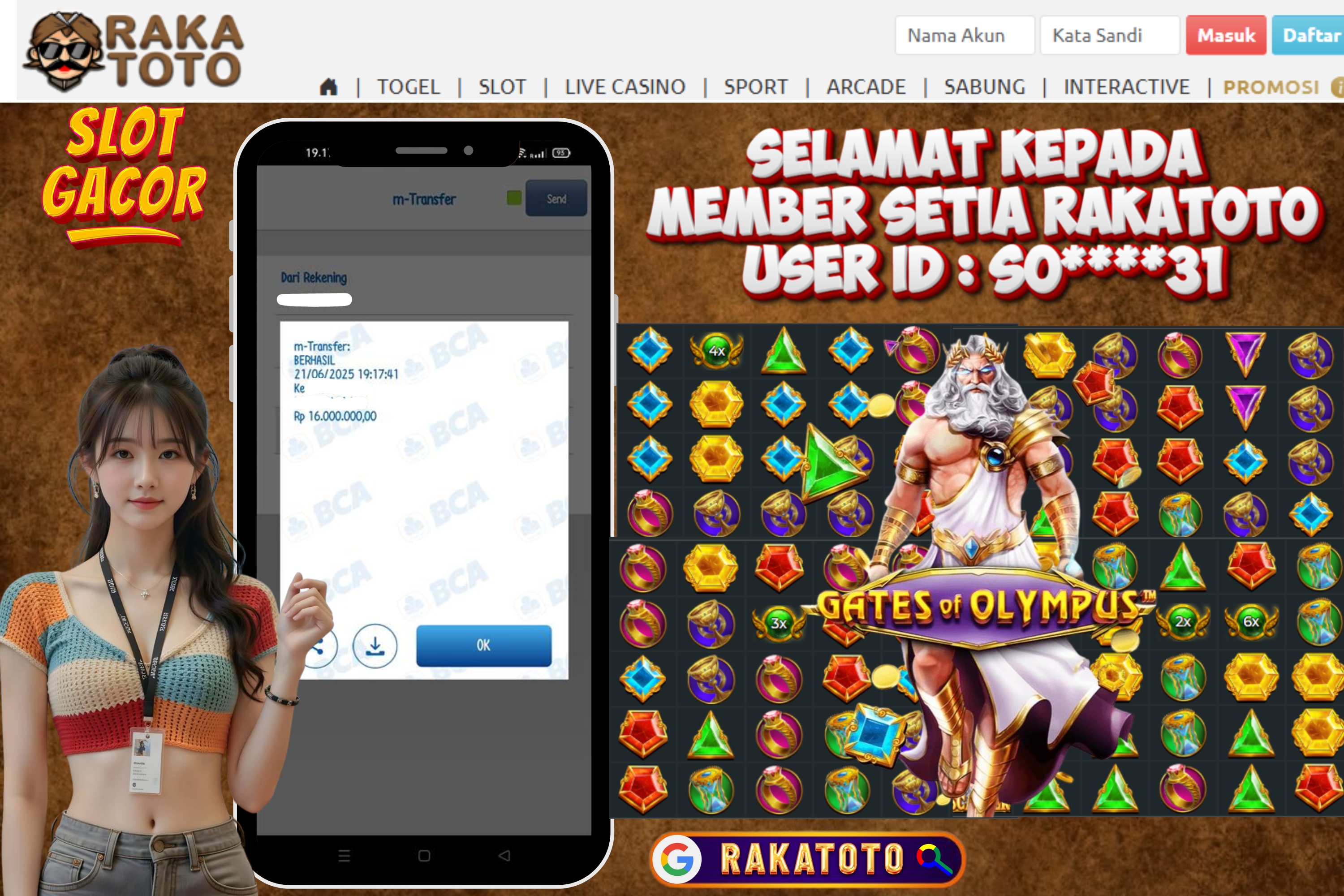 JACKPOT Gates of Olympus 1000